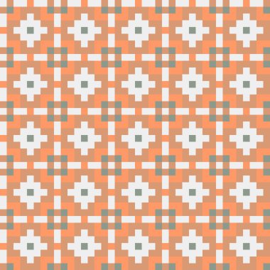 Soyut çapraz desen, üretken hesaplama sanatı illüstrasyonu 