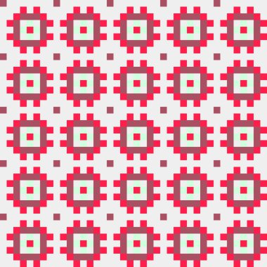 Soyut çapraz desenli üretken hesaplama sanatı çizimi