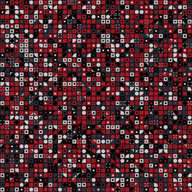 soyut geometrik desen, hesaplama sanatı illüstrasyonu