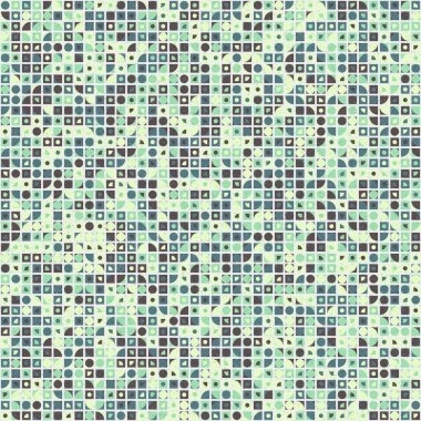 soyut geometrik desen, hesaplama sanatı illüstrasyonu