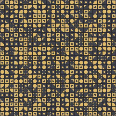 Soyut Geometrik Desen üretken hesaplama sanatı çizimi