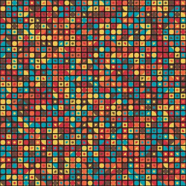 Soyut Geometrik Desen üretken hesaplama sanatı çizimi