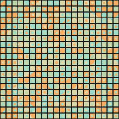 Soyut Geometrik Desen üretken hesaplama sanatı çizimi
