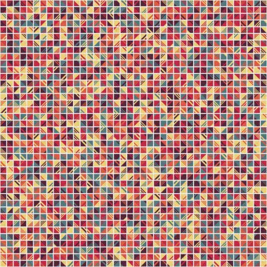 Soyut Geometrik Desen üretken hesaplama sanatı çizimi