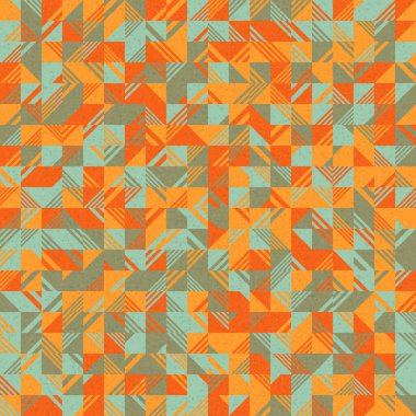 Soyut Geometrik Desen üretken hesaplama sanatı çizimi