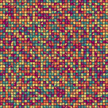 soyut geometrik desen, hesaplama sanatı illüstrasyonu