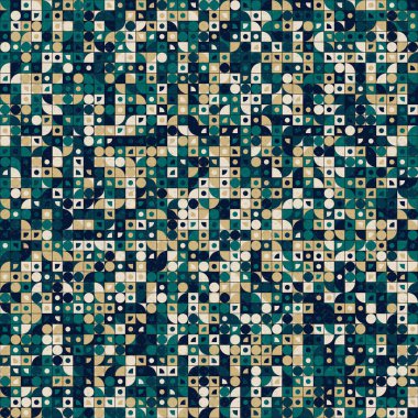 soyut geometrik desen, hesaplama sanatı illüstrasyonu