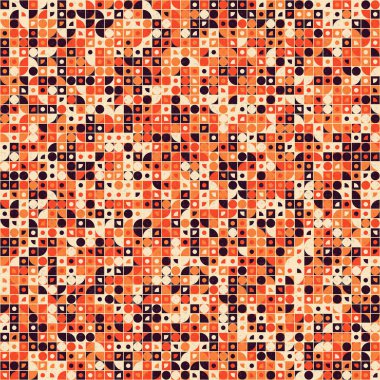 Soyut Geometrik Desen üretken hesaplama sanatı çizimi