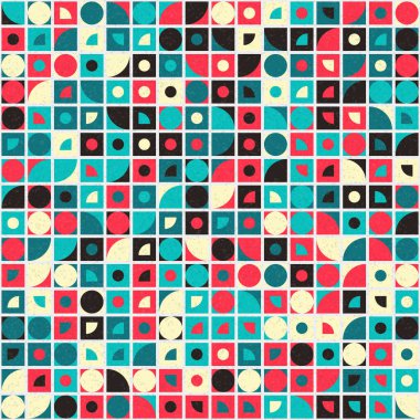 soyut geometrik desen, hesaplama sanatı illüstrasyonu