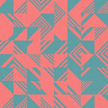 Soyut Geometrik Desen üretken hesaplama sanatı çizimi