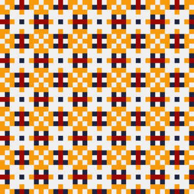 Soyut çapraz desenli üretken hesaplama sanatı çizimi