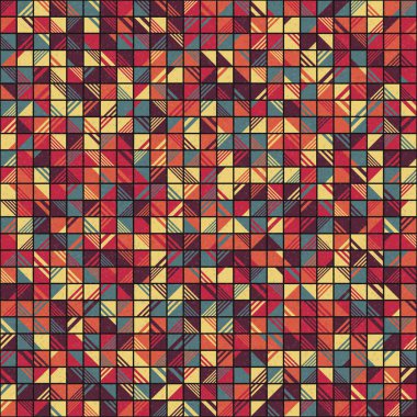 Soyut Geometrik Desen üretken hesaplama sanatı çizimi