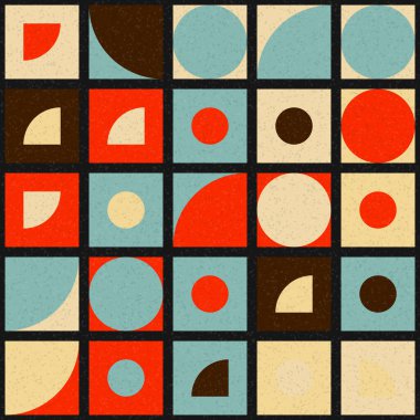 Soyut Geometrik Desen üretken hesaplama sanatı çizimi