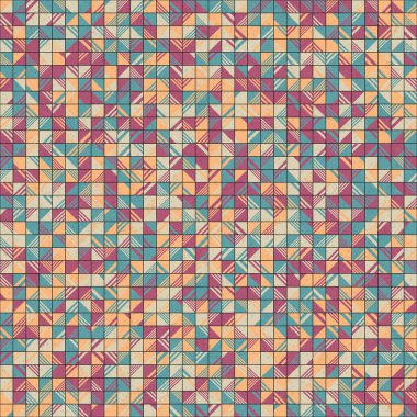 soyut geometrik desen, hesaplama sanatı illüstrasyonu