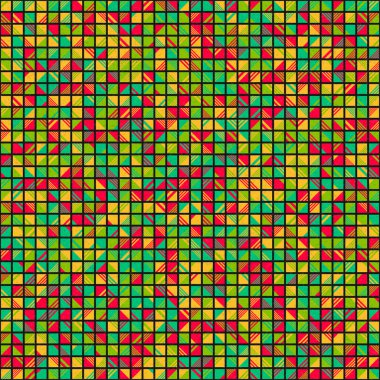 Soyut Geometrik Desen üretken hesaplama sanatı çizimi