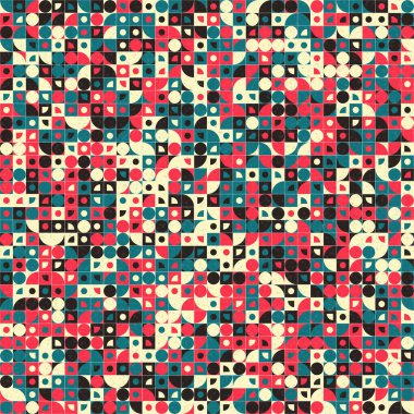 soyut geometrik desen, hesaplama sanatı illüstrasyonu