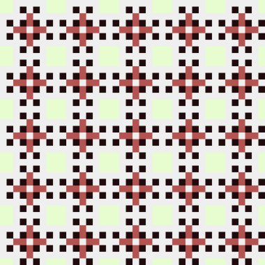 Soyut çapraz desenli üretken hesaplama sanatı çizimi