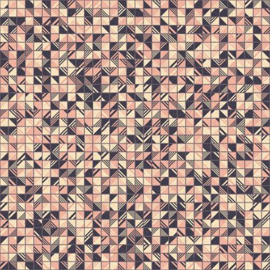 Soyut Geometrik Desen üretken hesaplama sanatı çizimi