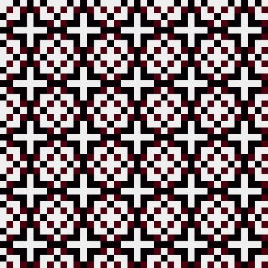 Soyut çapraz desenli üretken hesaplama sanatı çizimi