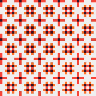 Soyut çapraz desenli üretken hesaplama sanatı çizimi