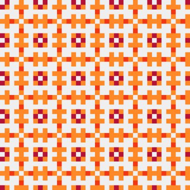 Soyut çapraz desenli üretken hesaplama sanatı çizimi