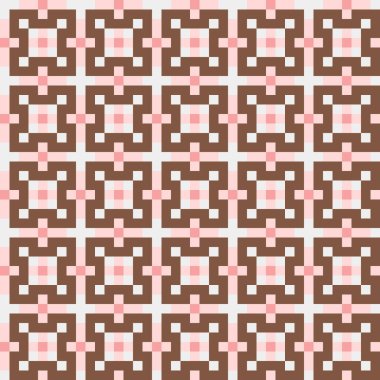 Soyut çapraz desenli üretken hesaplama sanatı çizimi