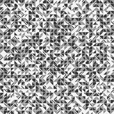 Soyut Geometrik Desen üretken hesaplama sanatı çizimi