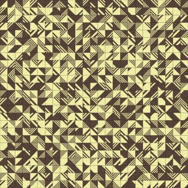 Soyut Geometrik Desen üretken hesaplama sanatı çizimi