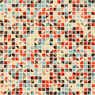 Soyut Geometrik Desen üretken hesaplama sanatı çizimi