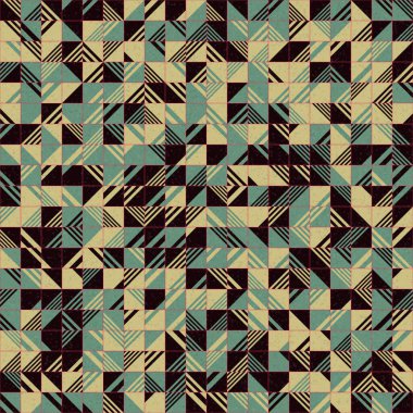 Soyut Geometrik Desen üretken hesaplama sanatı çizimi