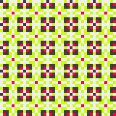 Soyut çapraz desenli üretken hesaplama sanatı çizimi