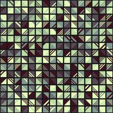 soyut geometrik desen, hesaplama sanatı illüstrasyonu