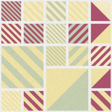 Soyut Geometrik Desen üretken hesaplama sanatı çizimi