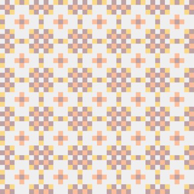 Soyut çapraz desenli üretken hesaplama sanatı çizimi