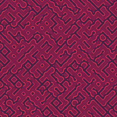 Soyut Geometrik Desen üretken hesaplama sanatı çizimi