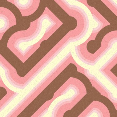 Soyut Geometrik Desen üretken hesaplama sanatı çizimi