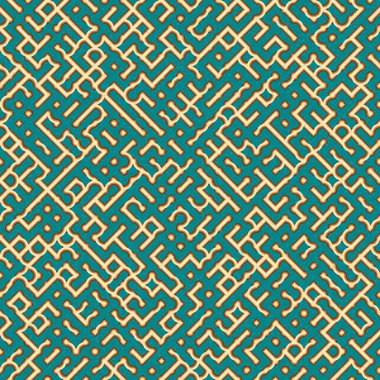 Soyut Geometrik Desen üretken hesaplama sanatı çizimi