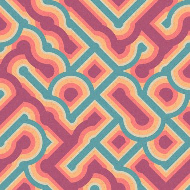 Soyut Geometrik Desen üretken hesaplama sanatı çizimi