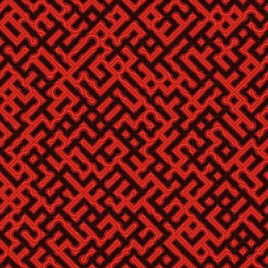 Soyut Geometrik Desen üretken hesaplama sanatı çizimi