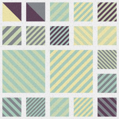 Soyut Geometrik Desen üretken hesaplama sanatı çizimi