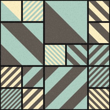 Soyut Geometrik Desen üretken hesaplama sanatı çizimi