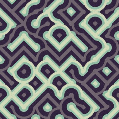 Soyut Geometrik Desen üretken hesaplama sanatı çizimi