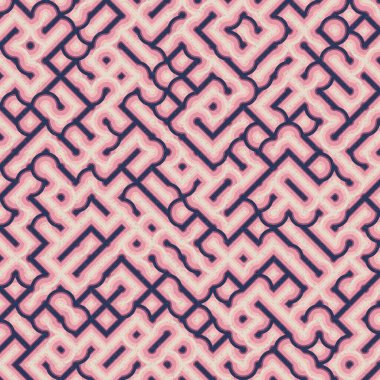 Soyut Geometrik Desen üretken hesaplama sanatı çizimi