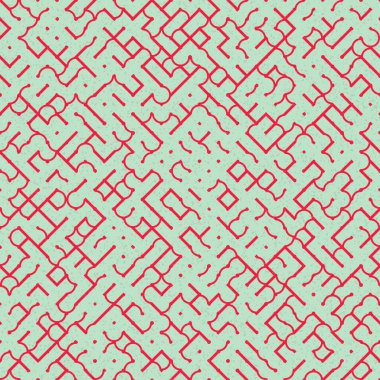 Soyut Geometrik Desen üretken hesaplama sanatı çizimi