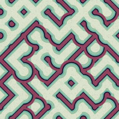 Soyut Geometrik Desen üretken hesaplama sanatı çizimi