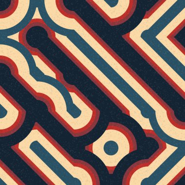 Soyut Geometrik Desen üretken hesaplama sanatı çizimi