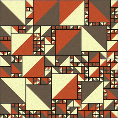 Soyut Geometrik Desen üretken hesaplama sanatı çizimi