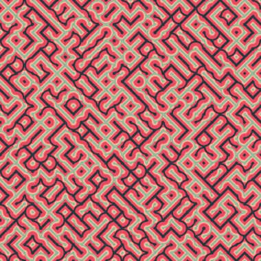 Soyut Geometrik Desen üretken hesaplama sanatı çizimi