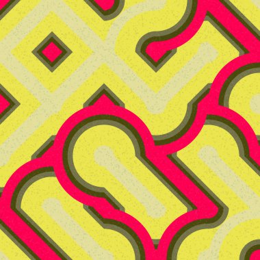 Soyut Geometrik Desen üretken hesaplama sanatı çizimi