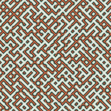 Soyut Geometrik Desen üretken hesaplama sanatı çizimi